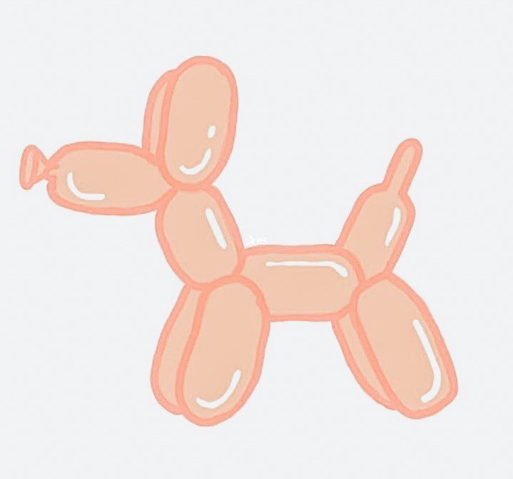 an image of a balloon dog on a white background