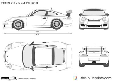 the blueprints porsche gt4 coupe