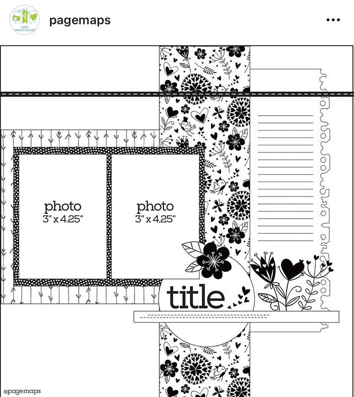 a black and white photo album with flowers, hearts and butterflies on the cover is shown