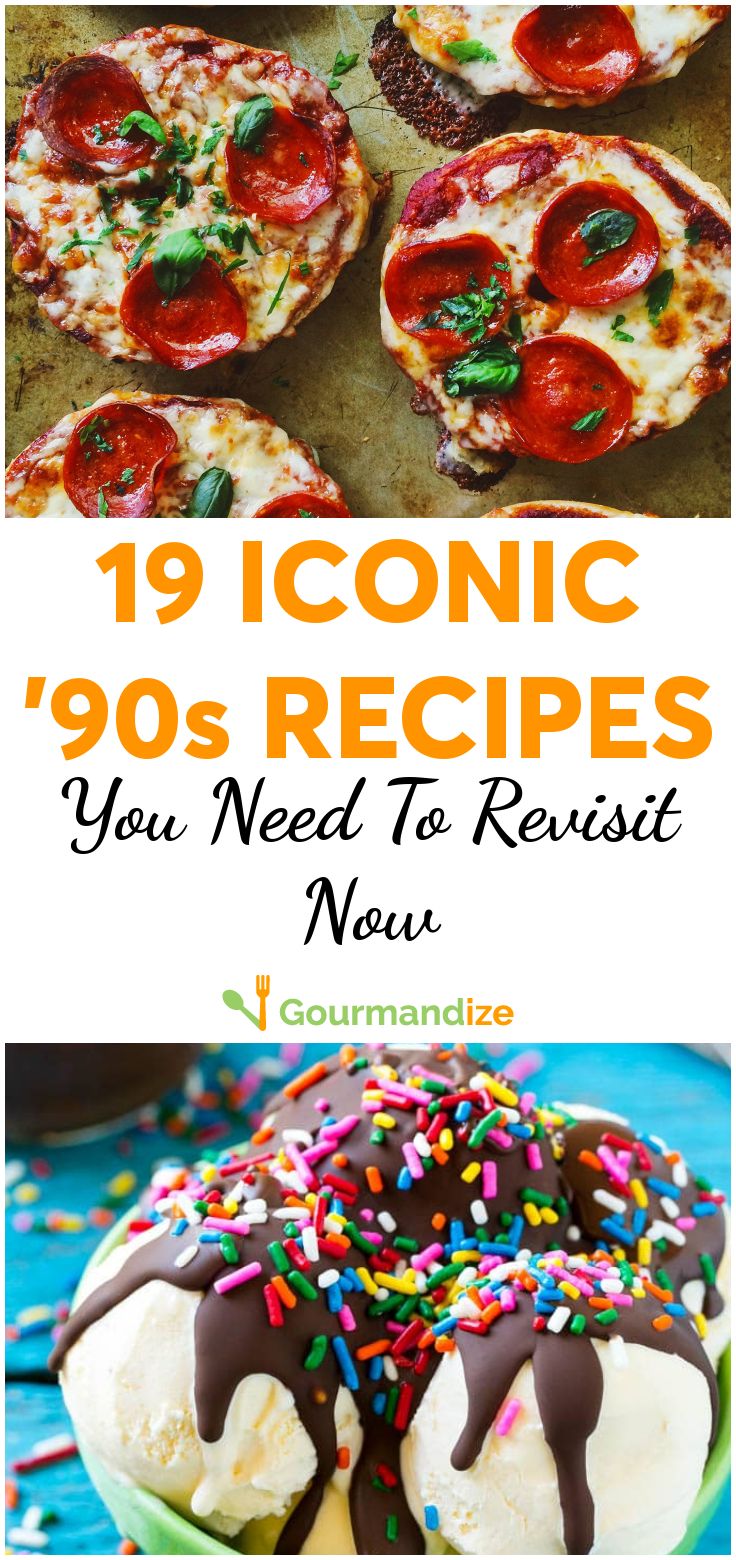 the cover of 19 iconic 90's recipes you need to rereasti now