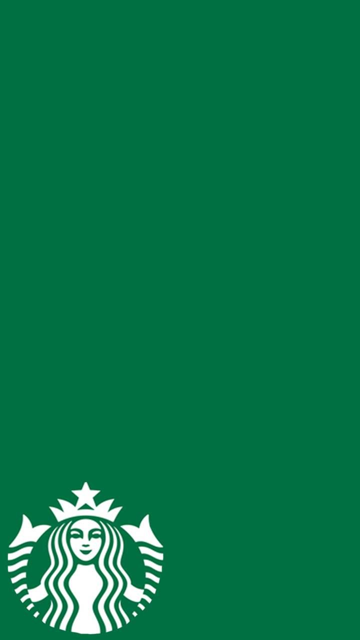 the starbucks logo on a green background