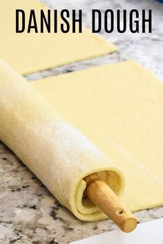 the dough is rolled up and ready to be baked