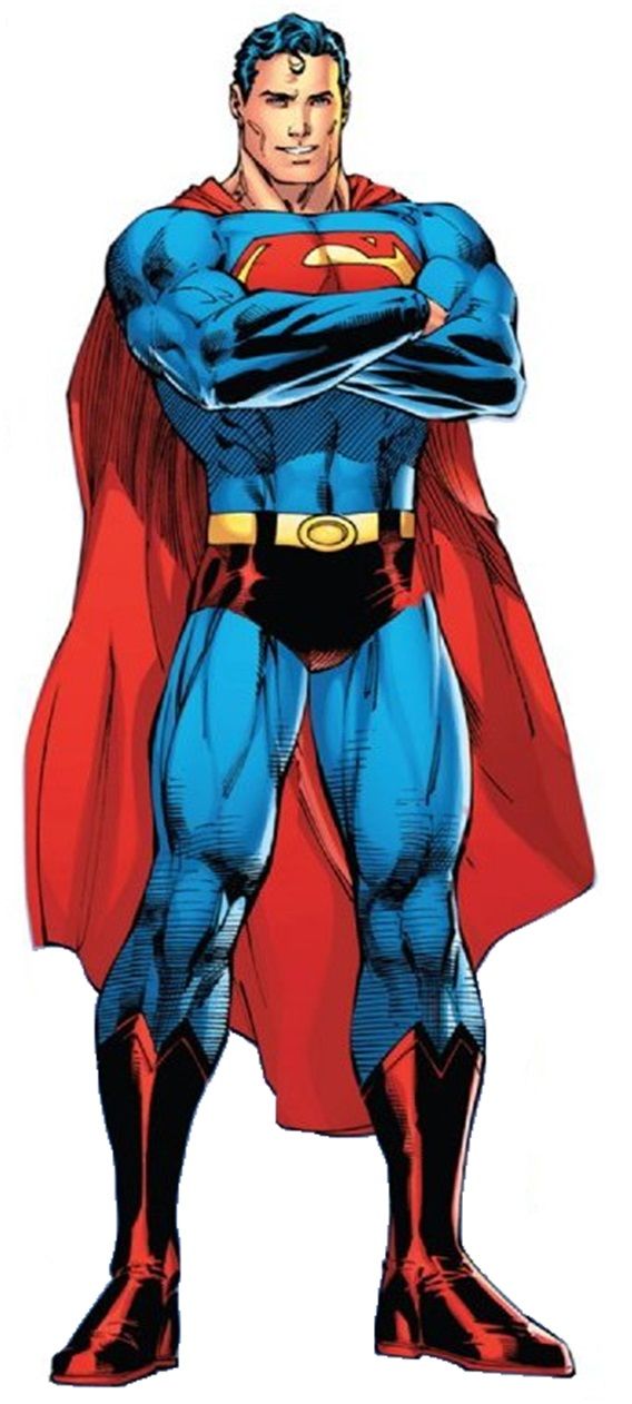 superman standing with his hands on his hips