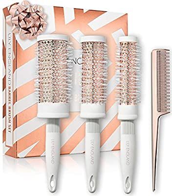 Bouncy Blow Dry, Round Hair Brush, Tail Comb, Hair Brush Set, Big Curls, Gold Beauty, Flat Hair, Round Brush, Rose Gold Hair