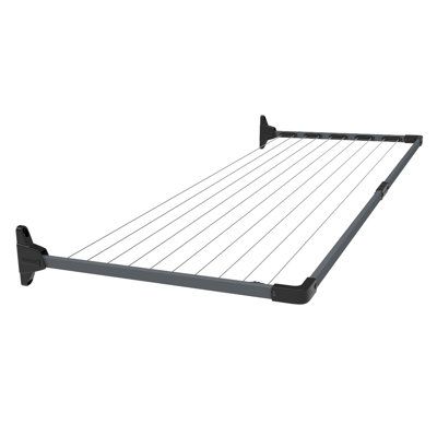 the bed frame is made from metal and has two rails on each side, which are attached