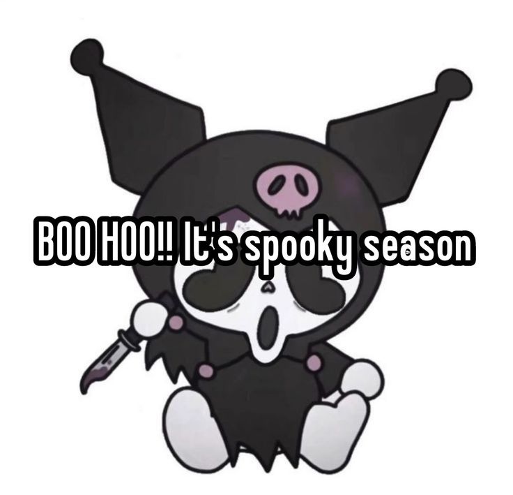 a cartoon character with the words boo hol it's spooky season