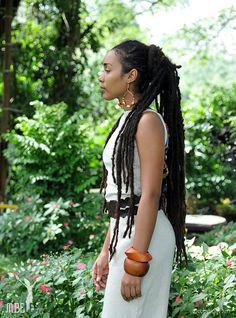 Totally loving her b Long Locs, Dreads Styles, Dreadlock Hairstyles, Natural Hair Inspiration, Hair Crush, Locs Hairstyles, Live Laugh Love, Natural Hair Care, Black Is Beautiful