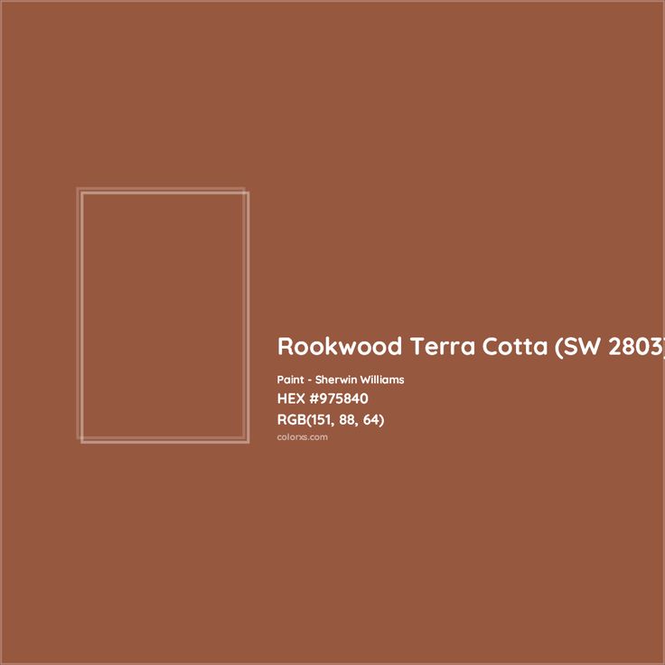 a brown background with the words rockwood terra cota s / w 2080