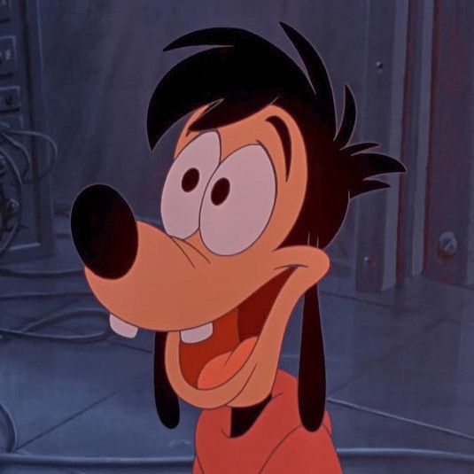 goofy looking at the camera with his mouth open