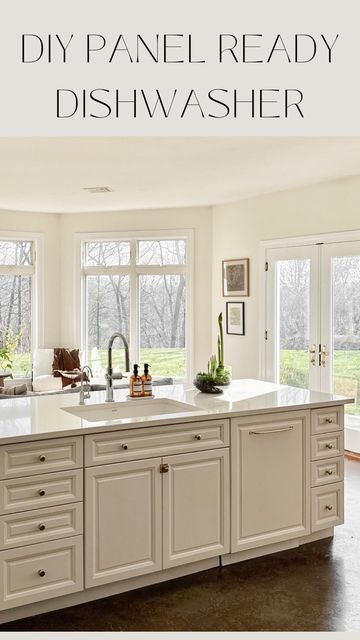 the kitchen is clean and ready to be used as a dishwasher for dishes