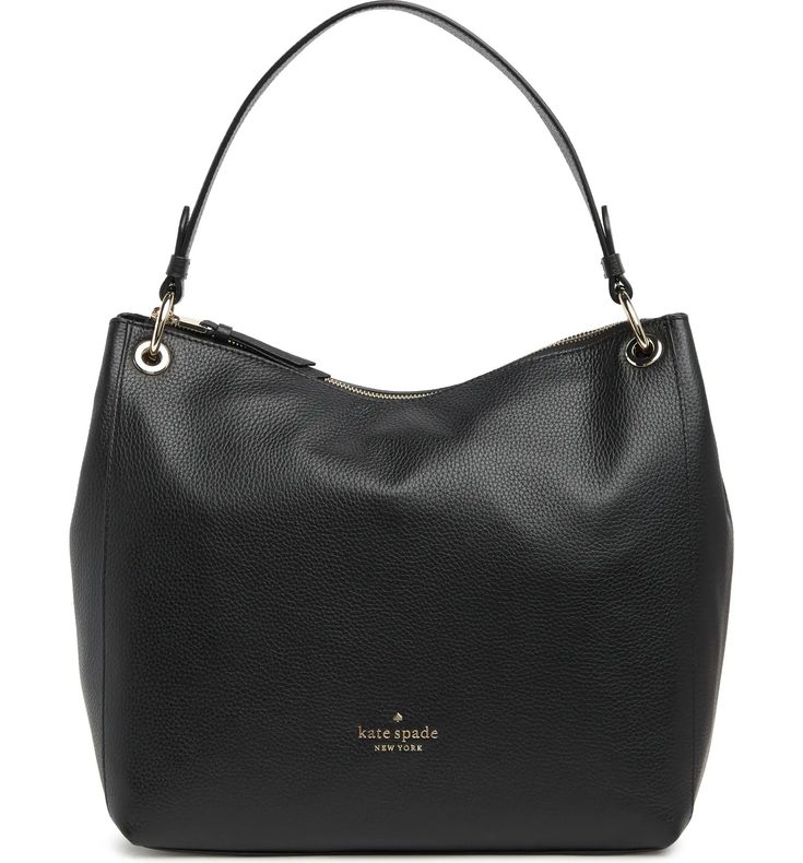 kate spade new york leather shoulder bag | Nordstromrack Fall Pebbled Leather Shoulder Bag With Double Handle, Luxury Grained Texture Shoulder Bag For Everyday, Classic Pebbled Leather Bags For Fall, Pebbled Leather Crossbody Bag With Grained Texture, Classic Fall Pebbled Leather Bags, Luxury Everyday Bag With Grained Texture, Grained Texture Crossbody Shoulder Bag For Travel, Crossbody Shoulder Bag With Grained Texture For Travel, Travel Shoulder Bag In Pebbled Leather With Grained Texture