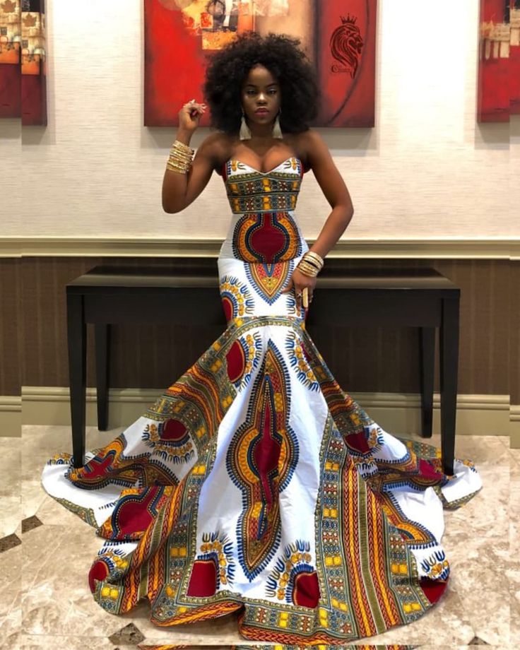 African Prom Dresses Ankara, African Formal Dress, African Prom Dress, African Party Dresses, Dashiki Dress, African Prom Dresses, Afrikaanse Mode, African Inspired Clothing, Gaun Fashion