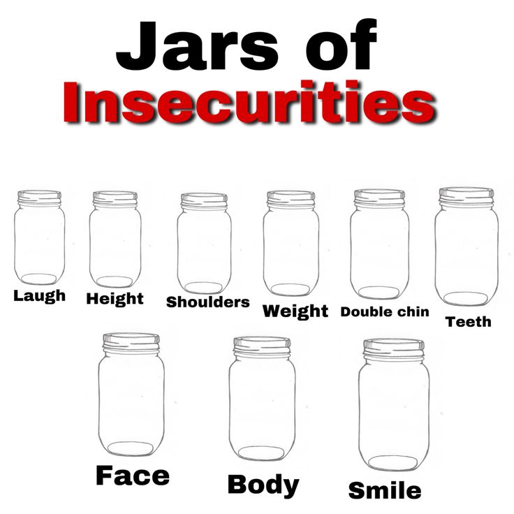 jars of insecruties are shown with the words, face, body and smile