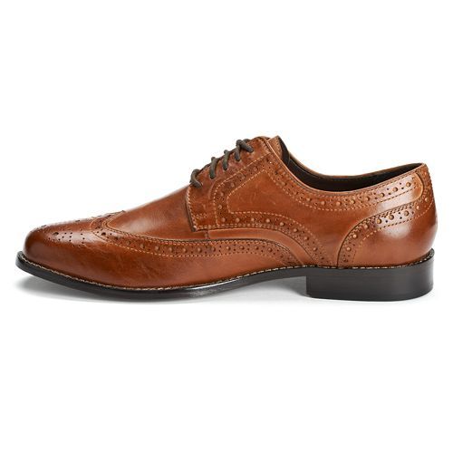 Nunn Bush Nelson Men's Wingtip Oxford Dress Shoes Masculine Brown Oxfords For Semi-formal Occasions, Classic Brown Semi-formal Oxfords, Masculine Semi-formal Moc Toe Oxfords, Brown Slip-on Oxfords For Derby, Brown Leather-lined Monk Strap Shoes For Derby, Stylish Man, Oxford Dress Shoes, Wingtip Oxford, Oxford Dress