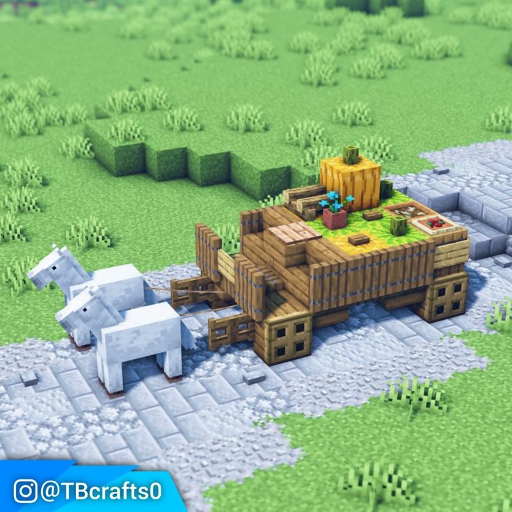 an image of a farm scene in minecraft