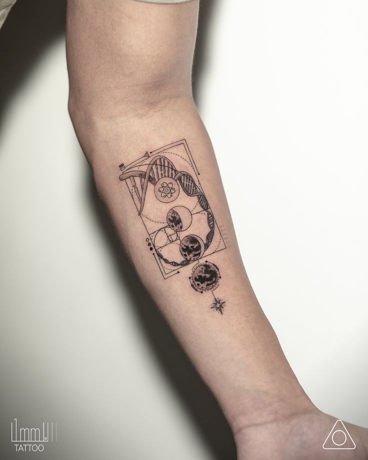 a person with a tattoo on their arm