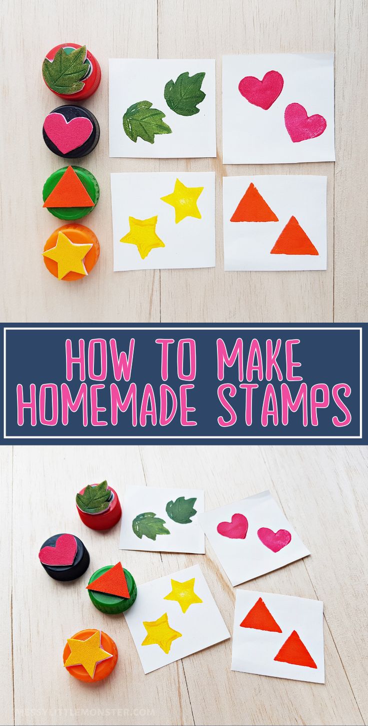 how to make homemade stamps for kids