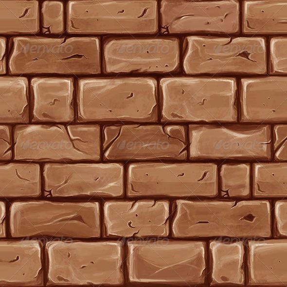 a brown brick wall with some cracks in it