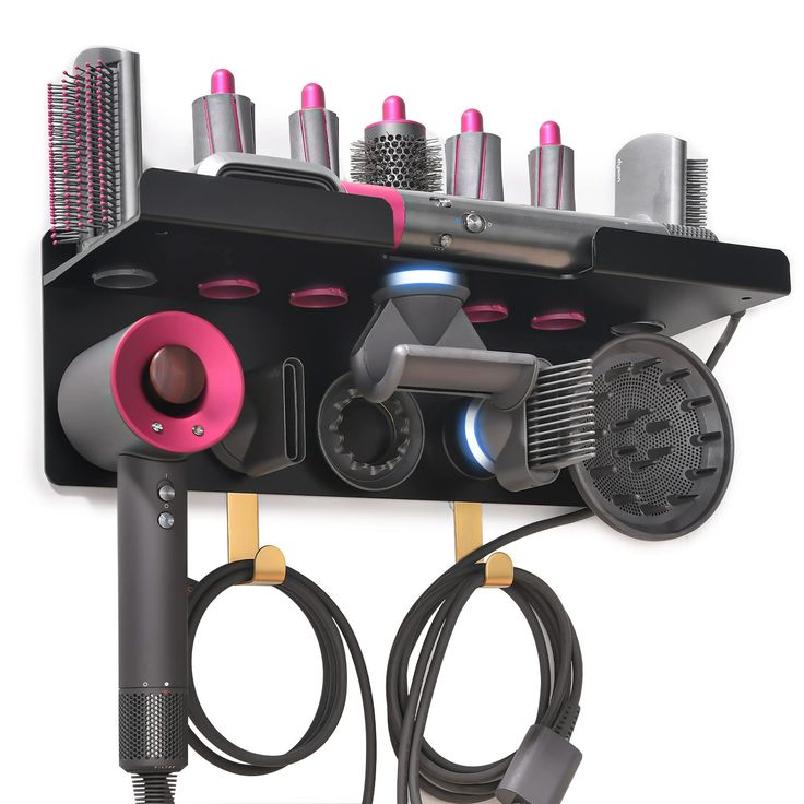 PRICES MAY VARY. ✅【Upgraded 2in1 Dyson Hair Dryer Airwrap Organizer】: The upgraded 2in1 Dyson hair dryer holder and Dyson Airwrap holder with 5 rings is optimized to organize 5 Dyson hair dryer attachments simultaneously in one hair dryer holder - space saving, neat and organized. （Dyson Airwrap Complete, Dyson supersonic hair dryer and accessories are NOT included） ✅【Customized Ring for Wide-Tooth Comb】: Special ring is designed to organize wide tooth comb attachment together with the other 4 magnetic rings, making the hair tool organizer an excellent Dyson hair dryer stand to hold your Dyson hair dryer steadily. ✅【Perfect Fit】: 7 holes are tailored to organize Dyson Airwrap attachments and make them not easy to fall off. The elegant hand-polished mahogany bar is perfect fit for Dyson hai Dyson Hair Dryer Attachments, Blow Dryer Storage, Flat Iron Holder, Hair Dryer Organizer, Supersonic Hair Dryer, Hair Dryer Stand, Hair Dryer Accessories, Hair Dryer Storage, Dyson Hair