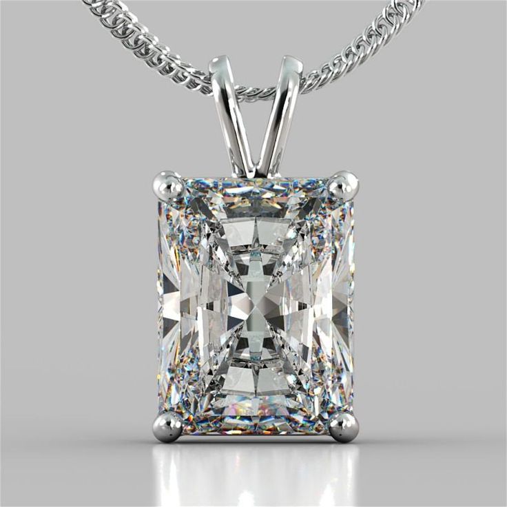 This gorgeous solitaire pendant features a new and improved cut, much more brilliant than the traditional emerald cut, Swarovski cubic zirconia stone set in four-prong basket setting. Available in 14K white gold, 14K yellow gold, or 14K rose gold. 1 carat = 6mm x 4mm 1.5 carat = 7mm x 5mm 2 carat = 8mm x 6mm Chain is not included. Available in our store: https://www.etsy.com/listing/1101432451/diamond-cut-cable-chain-10mm-in-white?ref=shop_home_active_1&frs=1 Visit our store: https://www.ets Tiffany Style Engagement Ring, Engagement Rings Sale, Radiant Cut Diamond, Free Earrings, Solitaire Pendant, Radiant Cut, Womens Wedding Bands, Bridal Necklace, Designer Engagement Rings