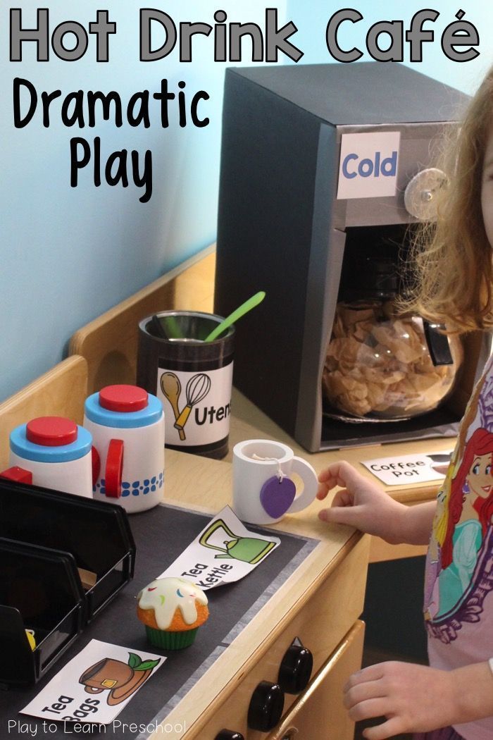 Dramatic Play Preschool Ideas, Cafe Role Play Area, Dramatic Play Activities, Pretend Play Ideas, Dramatic Play Themes, Preschool Dramatic Play, Purposeful Play, Dramatic Play Ideas, Dramatic Play Center