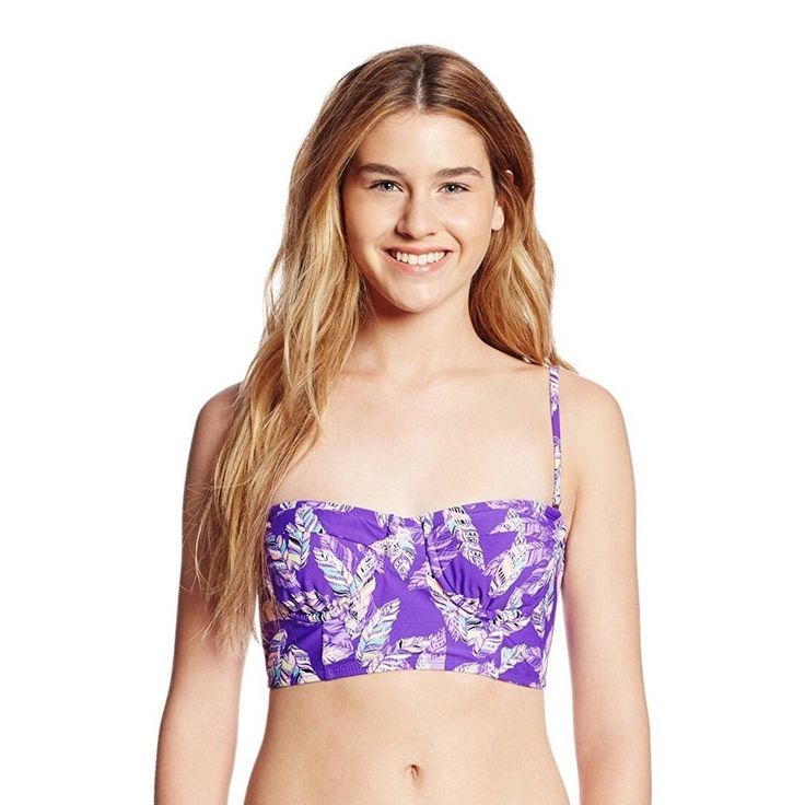 Description Brand: Hobie Size: S Color: Purple Item Specifics/Condition: New With Tags. Underwire Support. Removable Cups. Lace Up Back. Bandeau Beachwear Swimwear With Built-in Bra, Summer Bandeau Tankini With Built-in Bra, Spring Tankini With Built-in Bra And Underwire, Bandeau Tops With Adjustable Straps For Beach, Beachy Bandeau Swimwear With Built-in Bra, Spring Underwire Tankini With Built-in Bra, Tropical Strapless Tankini For Swimming, Strapless Tropical Tankini For Swimming, Bandeau Swimwear With Built-in Bra For Beachwear