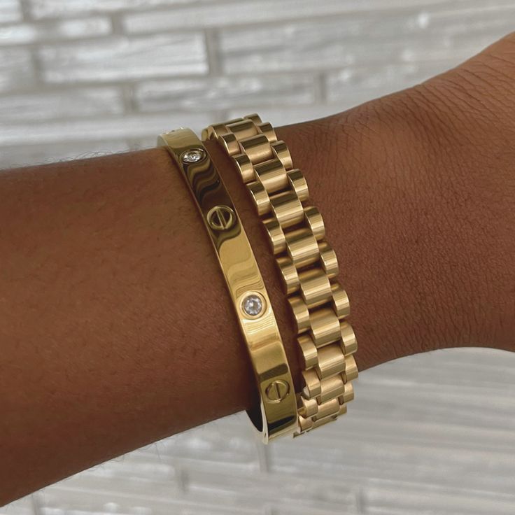 Rolex Bracelet, Gold Bracelets Stacked, Jewelry Photos, Trending Bracelets, Mens Gold Jewelry, Detailed Jewelry, Dope Jewelry, Women's Jewelry And Accessories, Statement Bracelet