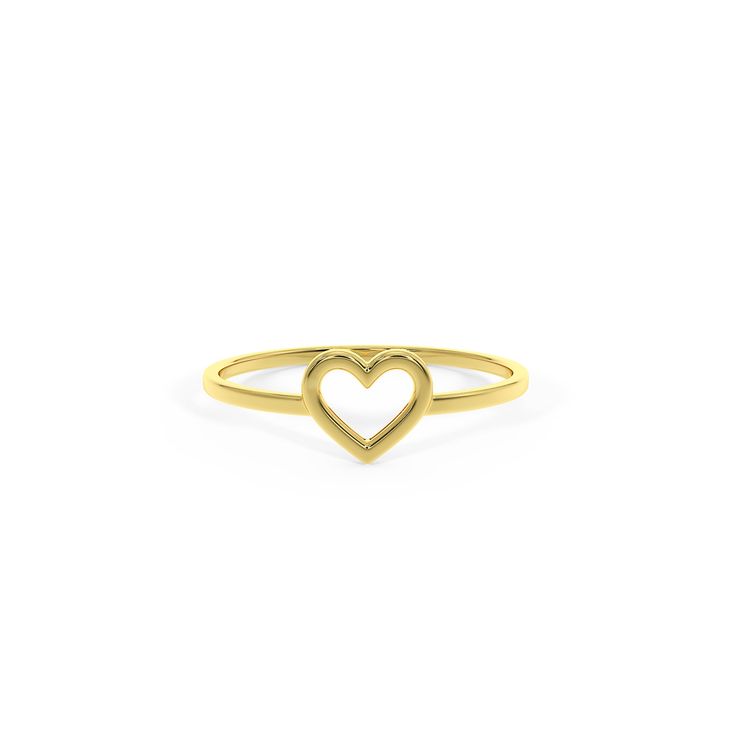 This ring can be made in different geometric shapes : Heart, Circle, Star, Rhombus, Triangle, Rectangle, Square, Trefoil, Crescent, and Arrow. Please specify when placing your order !! Simplicity makes Beauty !! This Elegant open love heart ring is handmade in delicate 14k or 18k yellow, rose, or white solid gold. Comfortable for everyday wear. It can be worn individually or with two or more stackable to create a unique look! Perfect gift for any occasion. If you like this but want it slightly a Delicate Open Heart Promise Ring, Dainty Open Heart Ring For Valentine's Day, Valentine's Day Delicate Open Heart Ring, Delicate Open Heart Ring For Valentine's Day, Heart-shaped Yellow Gold Midi Rings For Valentine's Day, Yellow Gold Heart Midi Rings For Valentine's Day, Yellow Gold Open Heart Ring For Valentine's Day, 14k Gold Open Heart Ring With Heart Charm, Valentine's Day Heart-shaped Yellow Gold Midi Rings