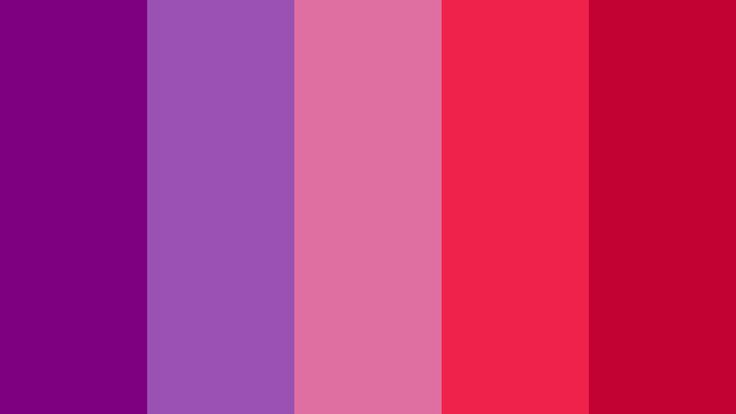 an image of a color palette with different colors on it, including red and purple