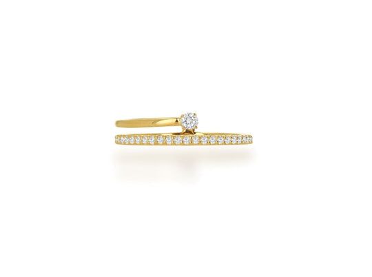 This 2 Row Open Bypass Ring is available in 14K Yellow Gold. It features 2 bands that are connected in the back.ÊDiamond total weight 0.21 ctSizes 5-9 availableSize 7 available for immediate shipping. For all other sizes, please allow 3-6 weeks for delivery. Luxury Open Band Bypass Ring For Wedding, Luxury Bypass Ring With Open Band, Luxury Gold Bypass Ring With Open Band, Luxury Bypass Ring For Anniversary With Open Band, Luxury Yellow Gold Bypass Open Ring, Luxury Minimalist Open Band Bypass Ring, Luxury Gold Open Bypass Ring, Luxury Gold Bypass Open Ring, Open Diamond Ring