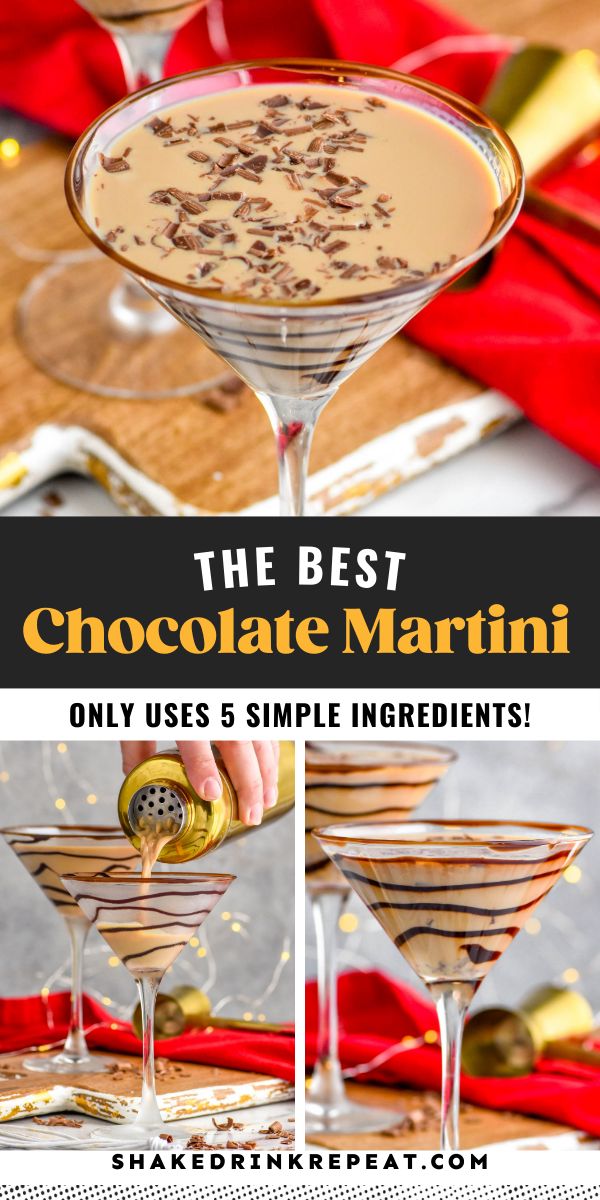 the best chocolate martini only uses 5 simple ingredients