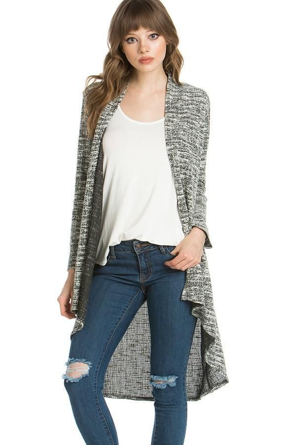 Shop Cute Cardigans for Women. Many Colors. Affordable Cardigans Dusters Jackets Vests Kimonos & Sweaters. Long, short, boyfriend, pockets, buttons, high-low, asymmetric, long sleeve, 3/4 sleeve cardigans. Many Sizes Small to 3xl.  Shop USA Company with Free Shipping over $30.  Order Today. Casual Gray Open Front Cardigan, Trendy Gray Open Front Cardigan, Gray Open Front Trendy Cardigan, Gray Open Front Cardigan For Fall, Chic Gray Cardigan For Fall, Gray Long Spring Cardigan, Gray Stretch Cardigan For Fall, Chic Gray Spring Cardigan, Gray Spring Cardigan For Layering