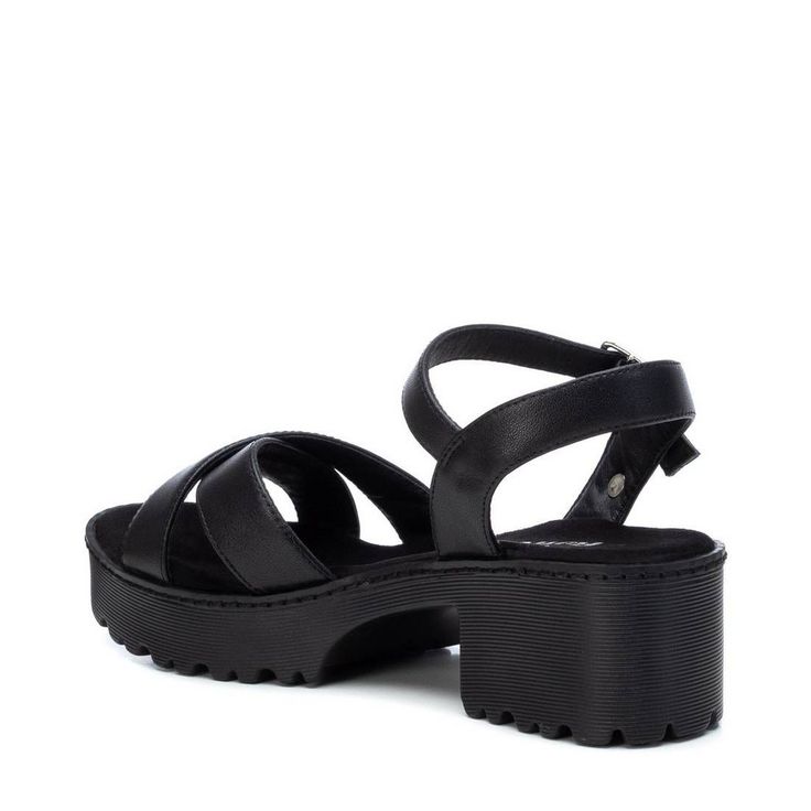 These 1.96 in high sandals are the perfect blend of casual and comfort. Trend design that goes well with every outfit. Strap with metallic buckle closure. Durable non-slip rubber sole. These stylish shoes are the perfect blend of fashion and function. Manufactured with the highest quality materials, they are built to last. The comfort level of these shoes is unmatched, providing all-day support for your feet. Synthetic Round Toe Slingback Sandals With Buckle, Trendy Closed Toe Wedge Sandals With Buckle Closure, Closed Toe Synthetic Sandals With Heel Loop, Round Toe Synthetic Sandals With Heel Loop, Black Spring Footbed Sandals With Buckle, Black Buckle Closure Footbed Sandals For Spring, Black Footbed Sandals With Buckle Closure For Spring, Casual Block Heel Slingback Sandals With Adjustable Strap, Casual Slingback Sandals With Block Heel And Adjustable Strap