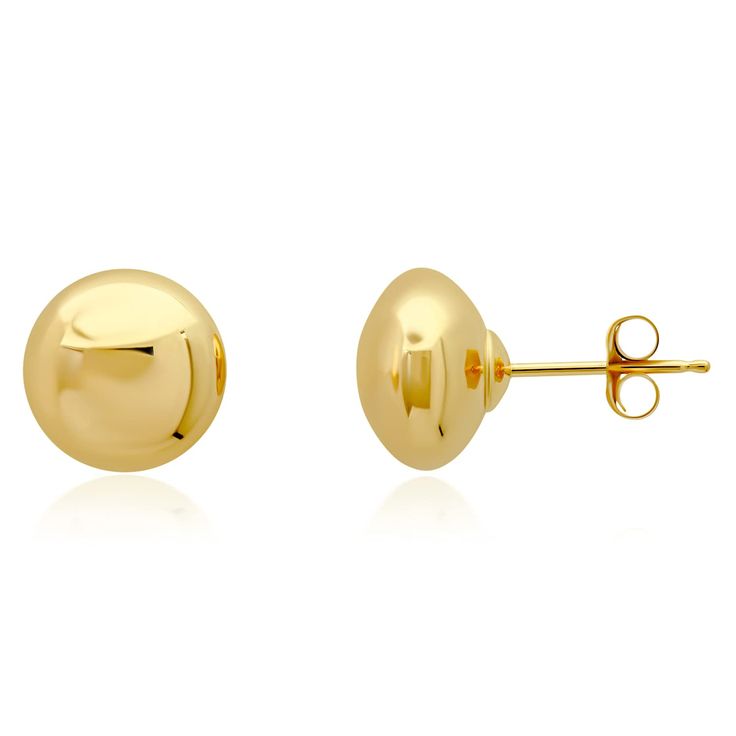 PRICES MAY VARY. SOLID GOLD EARRING - These 14k yellow large gold ball studs measure 8MM (0.31 inches), and are made of real gold and stamped with "14K" on the post. Real gold earrings for women will not tarnish over time, even in water! GOLD BALL STUDS - These half button ball stud earrings are lightweight, yet sturdy & come with push backs. Large gold earrings studs are great earrings for sensitive ears (hypoallergenic). 14k gold stud earrings can be worn any time & anywhere! PERFECT GIFT - Go Classic Yellow Gold Round Plug Earrings, Classic Round Yellow Gold Plug Earrings, Gold Ball Earrings, Large Gold Earrings, Stud Earrings For Men, Ball Stud Earrings, Gold Earrings For Women, Ball Earrings, Solid Gold Earrings