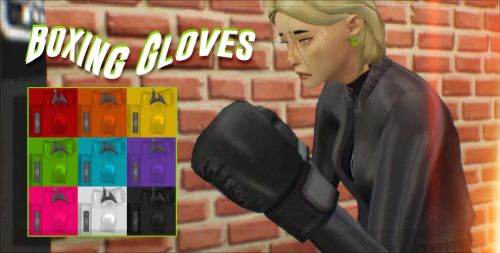 an animated image of a man wearing boxing gloves