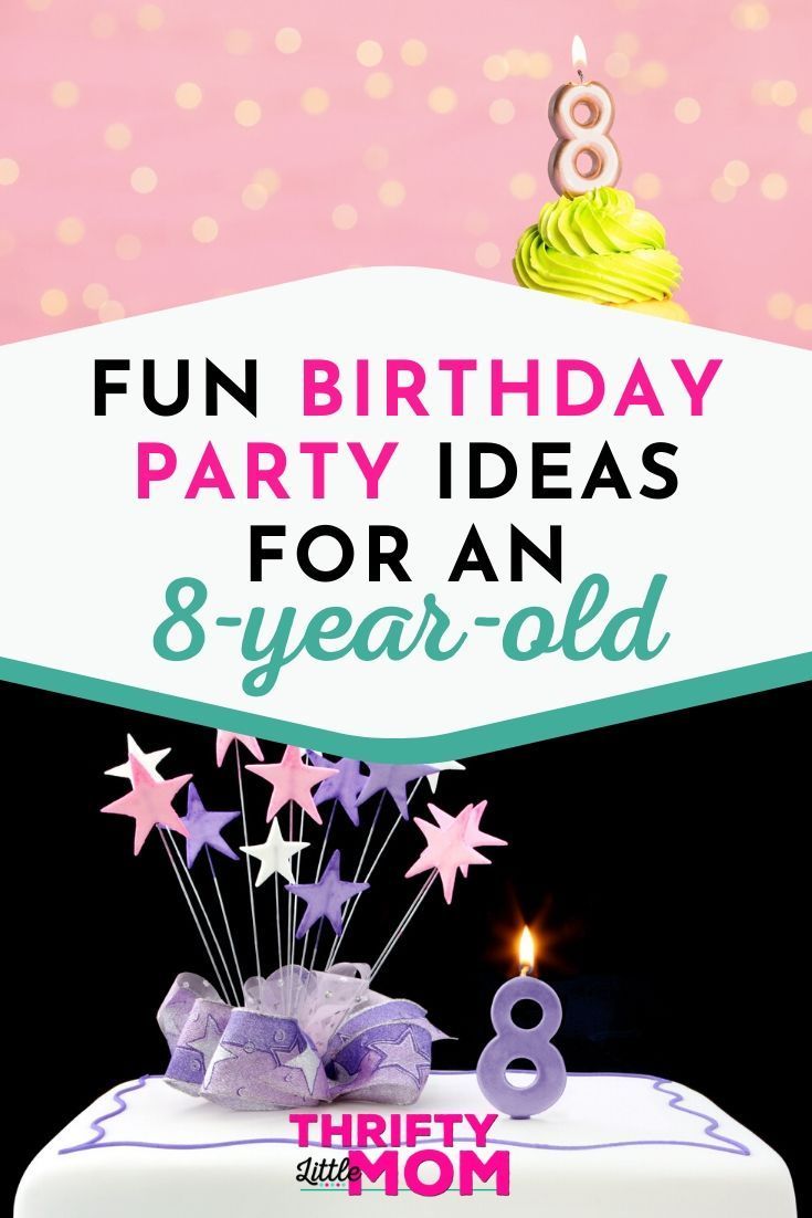 Plan an awesome birthday party for kids with these fun ideas. Whether you want to have an outdoor party at home in your own backyard or go to a fun location, these decorations, activities, and simple food ideas are perfect for boys and girls to celebrate their 8th birthday! 8year Girl Birthday Ideas, 8 Birthday Theme, Party Ideas For 8 Year Girl, Girls Home Birthday Party Ideas, Turning 8 Birthday Ideas, Its Great To Be 8 Birthday Party, 7 Year Birthday Party Ideas At Home, Crazy 8 Birthday Party, 8th Birthday Party Ideas For A Girl