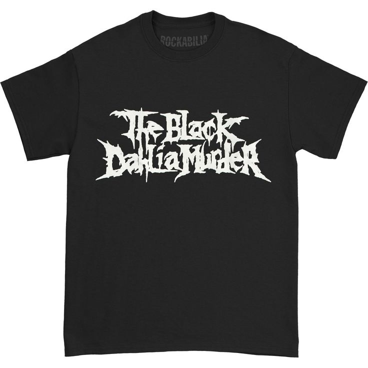 Classic Logo On Black T-Shirt Product Logo, Black Dahlia, Logo Black, Classic Logo, Black T Shirt, Wearing Black, Dahlia, Black Tshirt, Multi Color