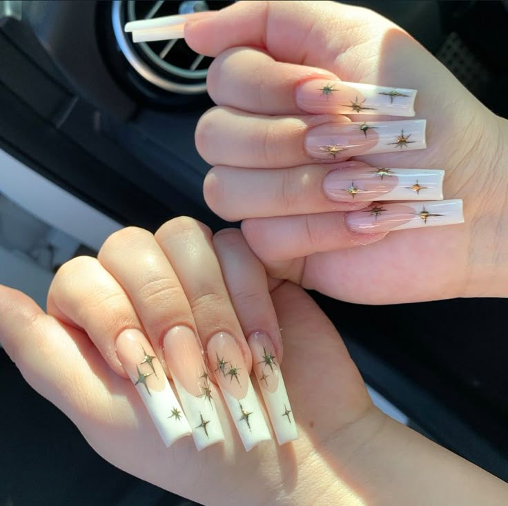 B2s Nails, White Tip Acrylic Nails, Xl Nails, 90s Nails, Acrylic Nail Set, Gel Nails Diy, Grunge Nails, French Tip Acrylic Nails, Classic Nails