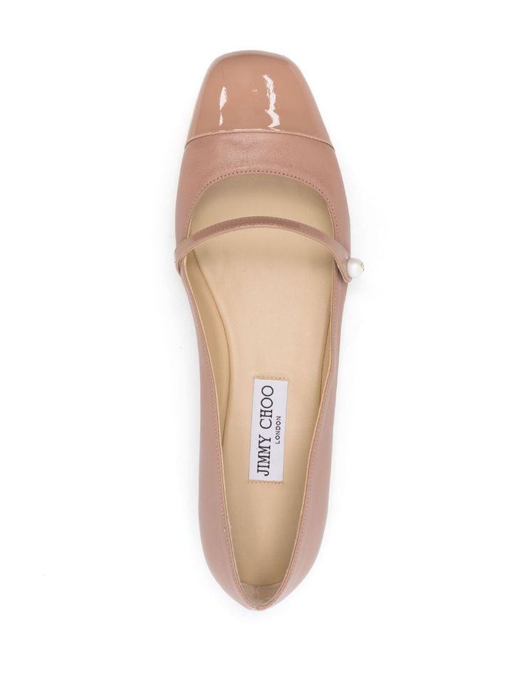 Jimmy Choo Flats, Ballerina Shoes, Jimmy Choo, Ballet Flats, Calf Leather, Blush Pink, Blush, Leather