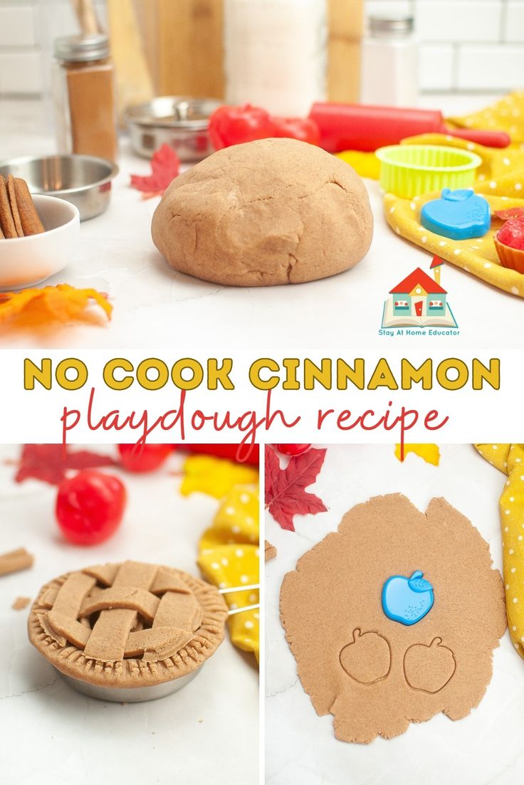 no cook cinnamon playdough recipe for kids