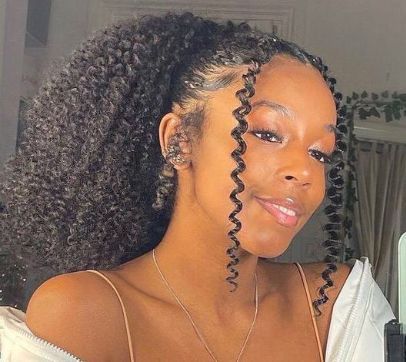 African Prom Hairstyles, Prom Hairstyles For Afro Hair, Cocktail Party Hairstyles For Black Women, Homecoming Hairstyles Black Hair Curly, Homecoming Natural Hairstyles, Natural Homecoming Hairstyles, Natural Curly Hair Prom Styles, Curly Natural Hairstyles For Black Women Wedding, Grad Hairstyles Black Women