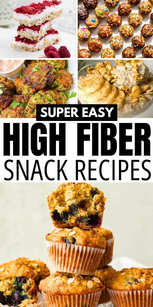 high fiber snack recipes that are super easy to make