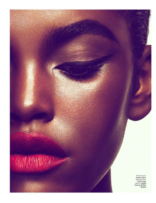 theblackbeauties. Flawless Face, Hair Color Dark, Red Lipstick, Cool Hair Color, Brown Skin, Black Is Beautiful, Beauty Inspiration, Red Lips, Makeup Inspiration