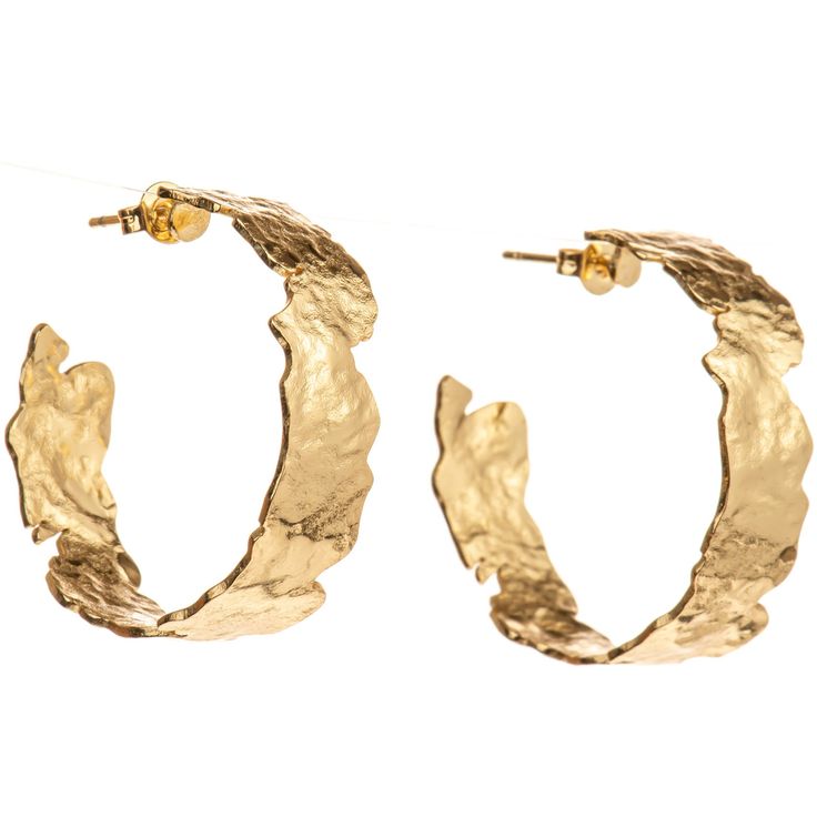 Introducing our new FAVORITE earrings. 18k gold-plated copper (will not tarnish) Hand-hammered hoops with beautiful gold-leaf texture Hammered Gold Earrings, Textured Gold Earrings, Leaf Texture, Hammered Gold, Leaf Jewelry, Earring Sale, Gold Texture, Gold Hoop, Gold Hoop Earrings