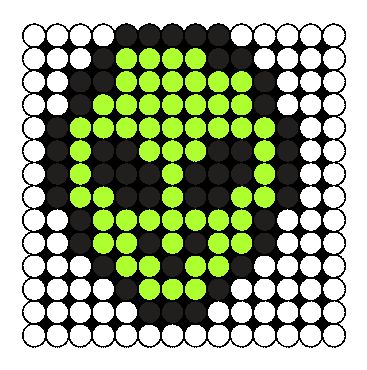 an image of a green and black dot pattern