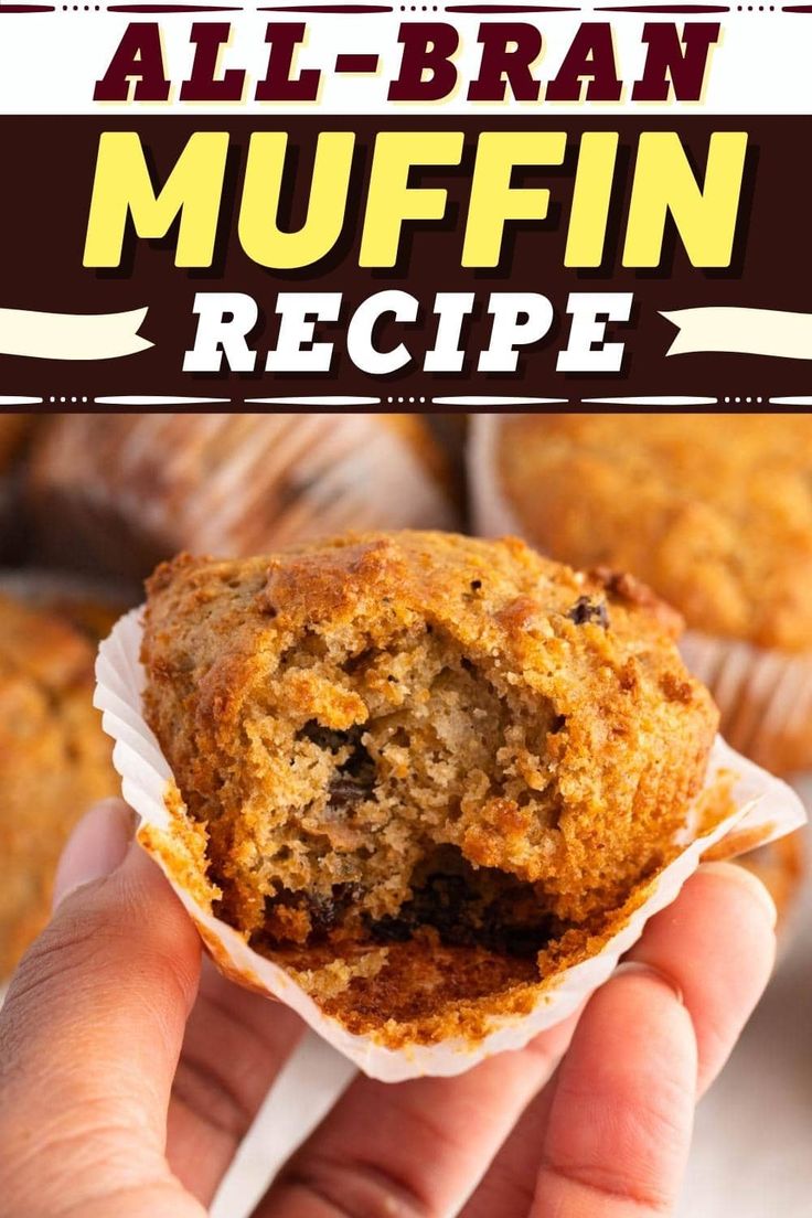 a person holding up a muffin in front of the camera with text overlay