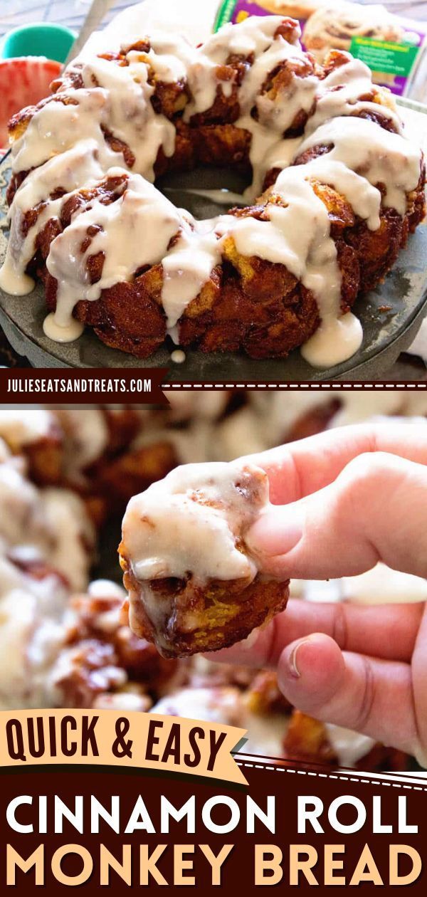 a close up of a cinnamon roll with icing