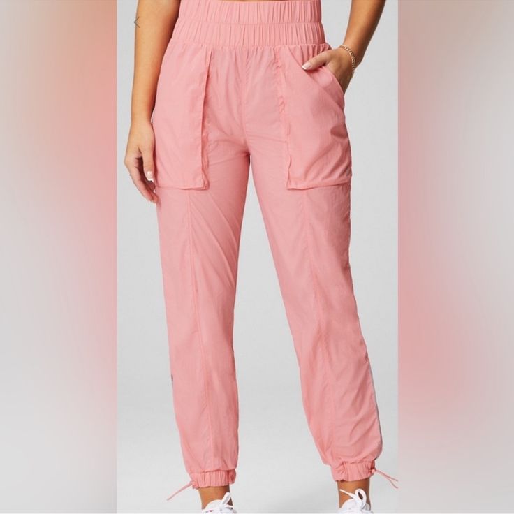 Fabletics Ultra High-Waisted Nylon Pants|Pink Size Medium Nwt Casual High Waist Nylon Yoga Pants, Pink Nylon Activewear With Go-dry Technology, Sporty Pants For Sports In Spring, Sporty Pants For Spring Sports, High Waist Nylon Yoga Pants In Athleisure Style, High Waist Nylon Yoga Pants, High Waist Nylon Sports Pants, High Waist Nylon Pants For Gym, High Waist Nylon Yoga Pants For Workout