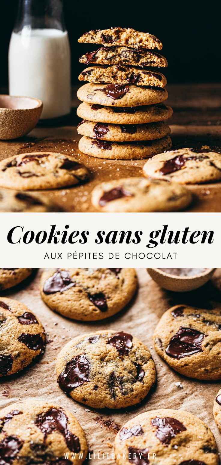 cookies sans gluten aux petits de chocolate