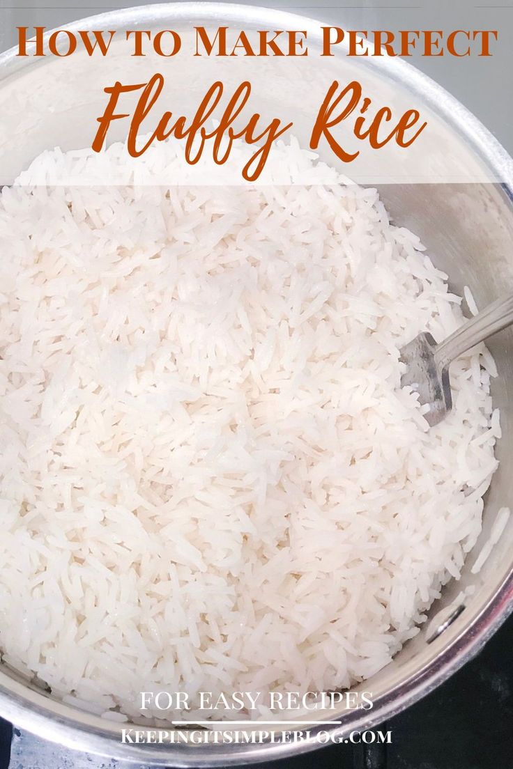 how to make perfect fluffy rice